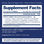 BodyHealth PerfectAmino (300 Tablets) Essential Amino Acid Supplement with BCAA and EAA, Muscle Recovery, Boost Energy & Stamina, 99% Utilization, Vegan Branched Chain Protein Pre/Post Workout