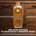 Holloway House Orange Oil Cleaner 16oz, 6Pk w/Sun-Guard for Fine Wood | Cleans & Conditions | Removes Soap Scum from Shower Doors, Stainless, Tile & Sinks | Natural Oil That Gives Wood a Rich Glow
