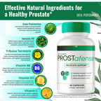 Prostafense Prostate Health Supplements for Men Capsules, Official Prostafense All Natural Support Pills - Maximum Strength, Premium Formula for Daily Wellness, Prosta Fense Reviews (2 Pack)