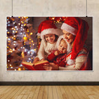 Giohotival 8x8ft Custom Backdrop Personalized Photo Backdrop with Picture Backdrop for Photography, Gift for Christmas, Birthday, Wedding, Graduation, Valentine's Day (96x96in)