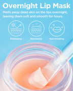 TOCOBO Vita Glazed Lip Mask – Vegan Overnight Lip Sleeping Mask for Dry, Chapped Lips | PHA (Lactobionic Acid) Gentle Exfoliation | Non-Sticky Glazed Balm, Korean Skincare, 0.68 oz