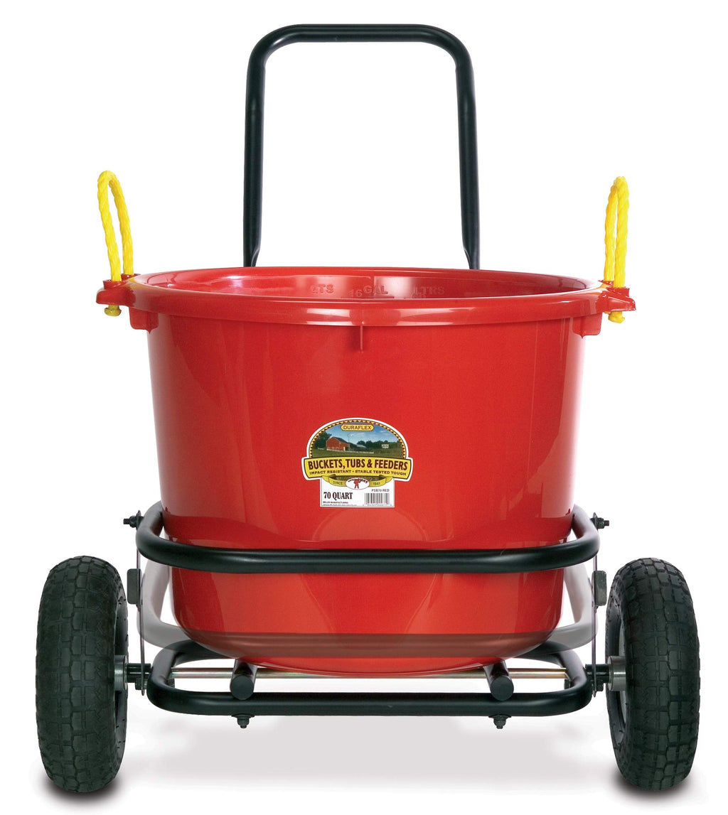 Little Giant® Muck Cart | Large Bucket or Tub Cart with Wheels | Holds Up to 350 lbs