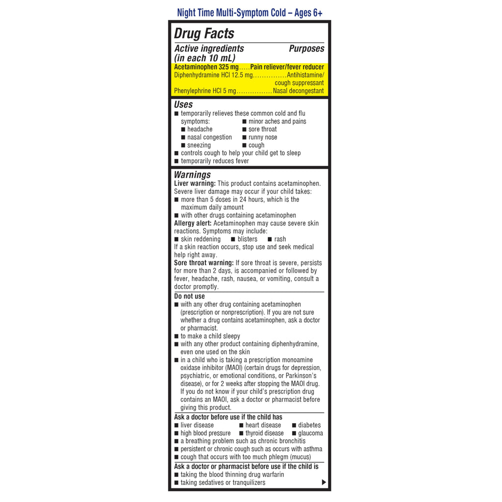 Mucinex Cold & Cough, Children's Multi-Symptom Day/Night Liquid, Very Berry, 8oz (2x4oz) Relieves Nasal & Chest Congestion, Thins & Loosens Mucus, Controls Cough, Reduces Fever, Soothes Sore Throat