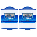 Cryspool® 05014 Filter Compatible with 5CH-25, PMAX25P4, PTL20W-SV-P4, 108868, SD-00798, 25 Sq. Ft Spa Filter Cartridge, 2 Pack