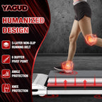 Yagud Under Desk Treadmill, Walking Pad for Home and Office, 2.5 HP Portable Walking Jogging Running Machine with Remote Control and LED Display, Silver
