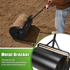 GADFISH 24 Inch Compost Spreader & Lawn Roller, Featuring One Mesh Roller and One 23 Gallon Hollow Roller, Push & Tow Design, Suitable for Lawn Maintenance and Peat Moss Spreader