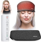 RENPHO Heated Electric Head Massager,3 air Compression Massage intensities and 4 Massage Mode Area Selection,for Pressure Relief,Tension,Deep Sleep,Relaxation,One Size Fit Most