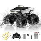 Amphibious Remote Control Car, 1:18 Monster Truck Toys for Boys RC Cars
