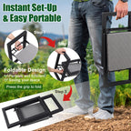 JAOTREL Garden Kneeler and Seat, Foldable Garden Stool 400lbs Heavy Duty Garden Tools Protects Knees and Back, Women and Men Seniors Gardener,Large 19.7"x10"x18.5"