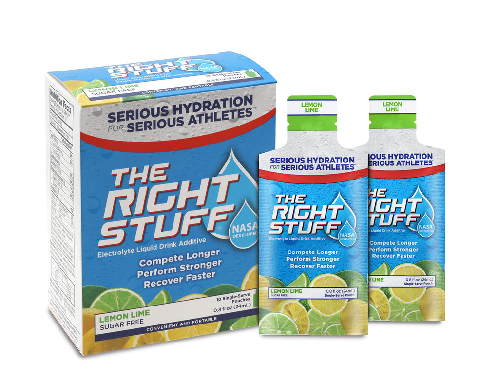The Right Stuff electrolyte drink concentrate - 10 Pouch Box - Lemon Lime