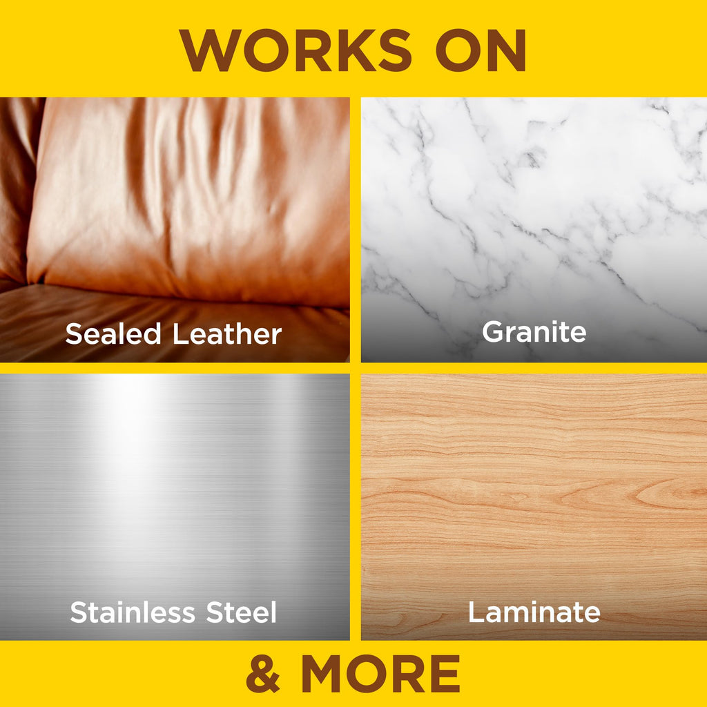 Pledge Enhancing Polish Spray, Wood Furniture & Stainless Steel Polish, Remove Dust and Fingerprints, Fast Shine and Protect, Prevent Scratches & Knicks - Lemon Scent, 9.7oz, Pack of 6