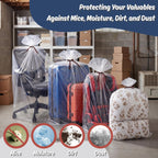 Wowfit Giant Large Plastic Bags for Furniture, Chairs, 45x65, 5 CT, 3 Mil