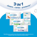 WaterWipes Sensitive+ On The Go Wipes,3-In-1 Cleans,Cares,Protects,99.9% Water,Unscented & Hypoallergenic Wet Wipes,28 Count (Pack of 2)