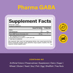 Natural Factors Pharma GABA - Dietary Supplement Supports Calm Sleep & Sleep Quality - Natural, Fast-Working Supplement Aids Focus & Brain Health - 120 Chewable Tablets (60 Servings)