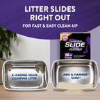 ARM & HAMMER Slide Platinum Easy Clean-Up Clumping Cat Litter, 27.5 Lbs