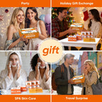 OAKDOLCHE 25P Turmeric Kojic Acid Soap Gift Set, Individually Wrapped (80g) | Infused with Retinol, Collagen & Vitamin E, SLS Free Gentle Care for Face/Body, Suitable for Party & Holiday Gifting