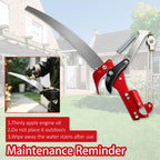 Griactrl Pole Saw for Tree Trimming, 10.8FT Extendable Tree Pruner Long Handle Branch Cutter with Pruning Saw & Scissors, Manual Limb Trimmer for High Branches, Yard Garden