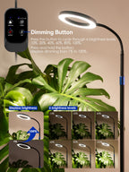 GLOWRIUM Smart Grow Light for Indoor Plants, Full Spectrum LED Plant Light