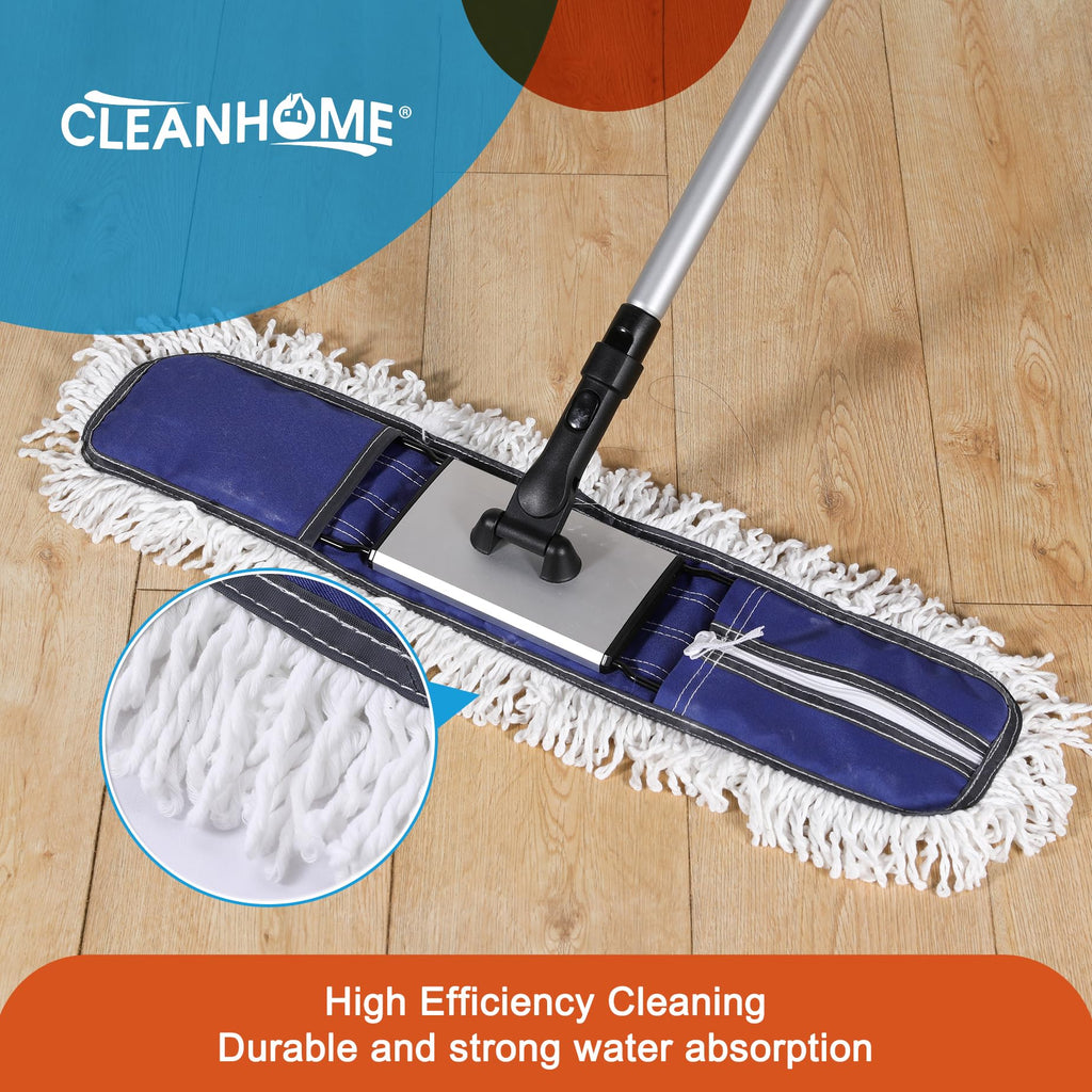 CLEANHOME 24" Commercial Dust Mop for Floor Cleaning Heavy Duty