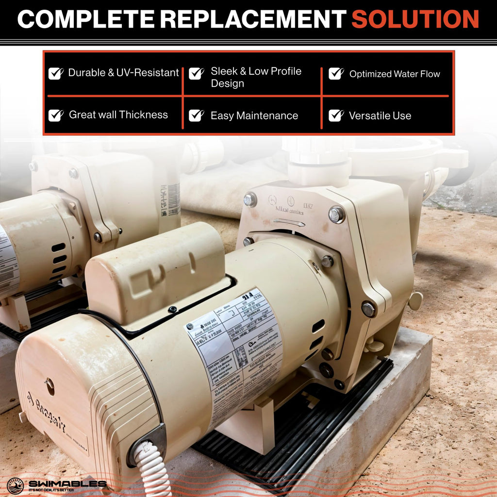 Swimables Complete Wet End Replacement Compatible with Pentair Pool Pump 357149 | Works on All Whisperflo's 0.5 HP - 2 HP | Includes Pump Housing, Hardware Kit, Seal Plate and More | Made in USA