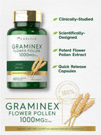 Carlyle Graminex Flower Pollen Extract | 1000 mg | 60 Capsules | Non-GMO & Gluten Free Supplement