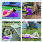 Opertam Inflatable Wedge Pillow for Traveling, Lightweight Wedge Pillow for Acid Reflux Relief, Portable Pillow Wedges for Sleeping, Blow Up Travel Pillow for Camping, Back Lumbar Support