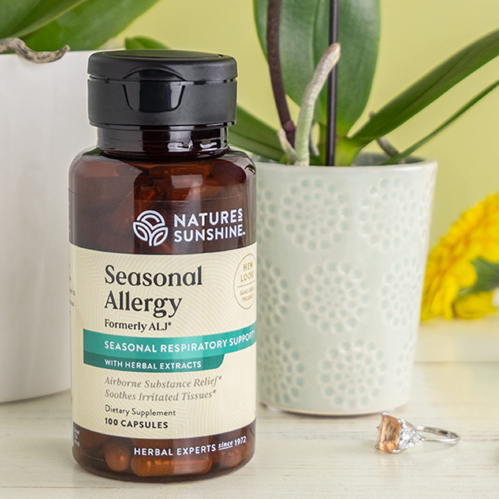Nature's Sunshine Seasonal Allergy, 100 Capsules | Herbal Respiratory Supplement Helps Support the Body During Seasonal Changes