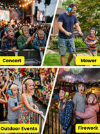 Dr.meter Ear Muffs for Noise Reduction: 27.4SNR Noise Cancelling Headphones for Kids Adults, EM100 Adjustable Hearing Protection Earmuffs for Monster Jam, Autism Sensory, Concerts, Fireworks- 3PACK