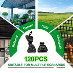 120 PCS Shade Cloth Clips 2026 New Shade Clamps,Garden Net clamps,Reusable Dual-buckle Tarp Clips Heavy Duty Lock Grip for Garden Patio,Fence Mesh fabric fasteners