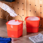 Zhehao 6 Pcs 3 Quart Small Sanitizer Cleaning Bucket, Red