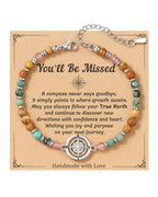 Moving Going Away Farewell Goodbye Gift for Coworker Women Friend Bracelet