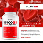 Glucozen Capsules, Glucozen Support Supplement Pills - Maximum Strength, Glucozen Health & Wellness Capsules, Glucozen All Natural Formula Pills, Gluco Zen Health Capsules Reviews (2 Pack)