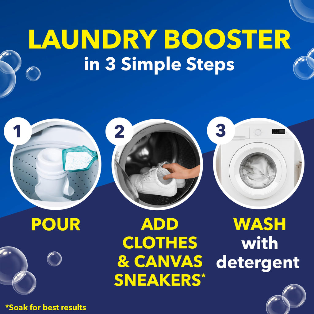 OxiClean White Revive Laundry Whitener and Stain Remover Powder, Alternative to Bleach for Laundry, 5 lb