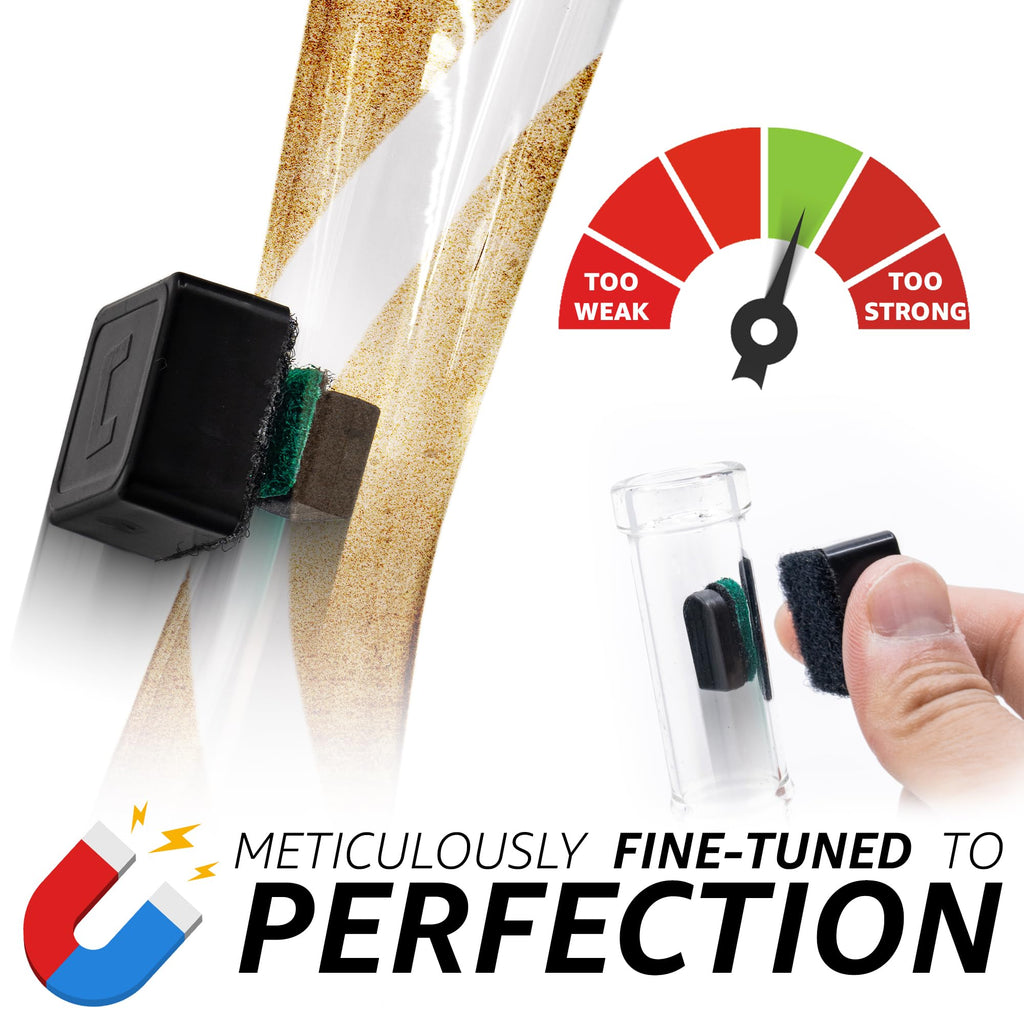 Chubbs Scrubb Duo Magnetic Glass Cleaner Kit - Mini Magnet Scrubber for Hard-to-Reach Stains on Glass, Ceramic & Metal