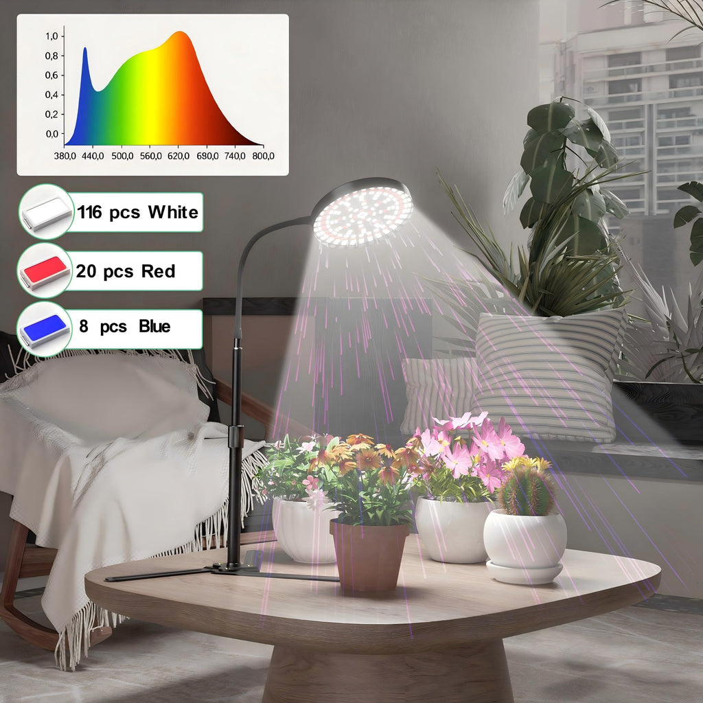 Grow Light for Plants Indoor Growing,Height 10-32'' with Dimming & Timer
