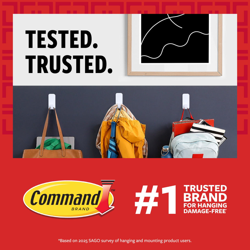 Command X-Large (20 lb) Picture Hanging Strips, 8 Pairs (16 Strips)