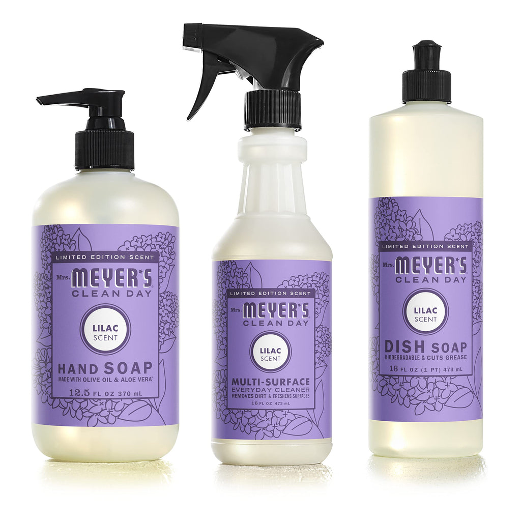 Mrs. MEYER'S Clean Day Limited Edition Lilac Scent Kitchen Basics Set