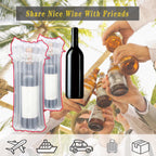 STAYWILD 31 Packs Wine Bottle Travel Protector & Inflatable Bags Airplane,Air Column Bubble Cushion Wrap Pouches for Shipping Packing Transport