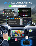 Jemluse Wireless CarPlay Adapter for Apple iPhone (Gray)
