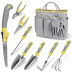 Carsolt 10Pcs Heavy Duty Stainless Steel Garden Hand Tools Set for Planting