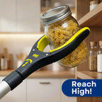 RMS 2-Pack 32 Inch Extra Long Grabber Reacher with Rotating Jaw - Mobility Aid Reaching Assist Tool (Yellow)