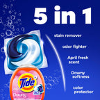 Tide Power PODs + Downy Laundry Detergent Pods, 45 Count, Soft Boosters + April Fresh