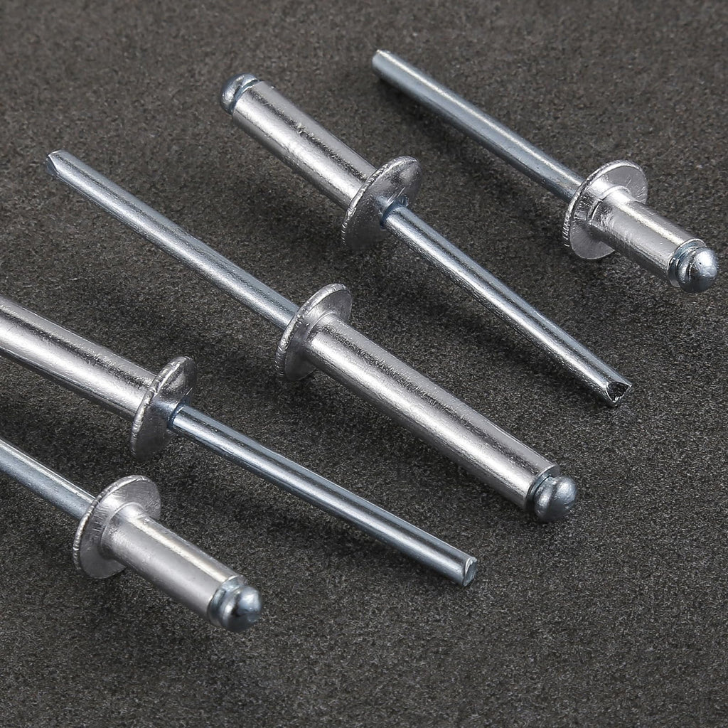 Wensilon (Pcs) 5/32"x3/8" White Aluminum blind pro Rivets,White Aluminum Grip and Steel Mandrel