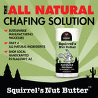 Squirrel's Nut Butter Anti Chafe Stick | All Natural Chafe Prevention & Skin Care for Athletes, Runners & Adventurers | Thighs, Arms, Pack Straps & More | 2.7 oz