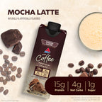 Atkins Mocha Latte Iced Coffee Protein Shake, 15g Protein, Low Glycemic, 4g Net Carb, 1g Sugar, Keto Friendly (Pack of 24)