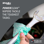WypAll PowerClean ProScrub Heavy Duty Wet Towels, 6 x 75 Sheets (91367)