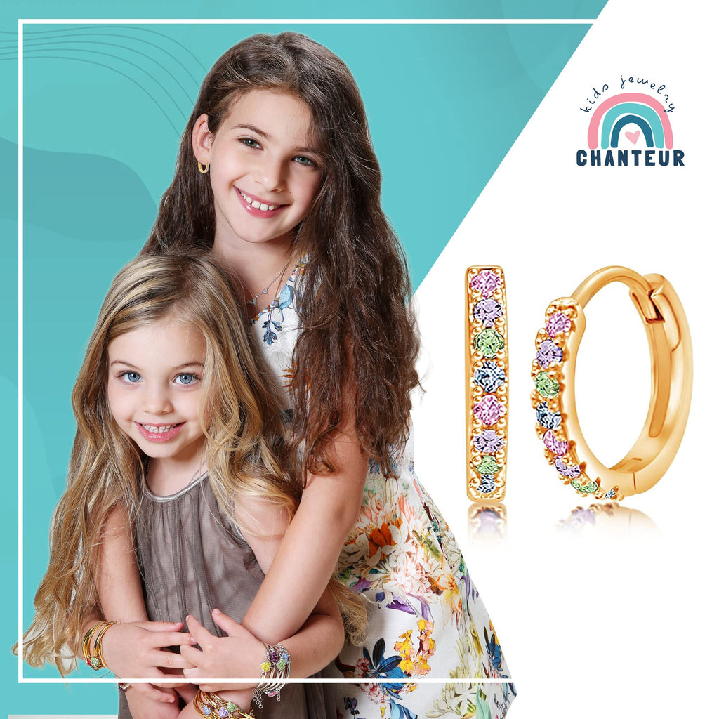 Chanteur Hypoallergenic Earrings For Girls | Small Hoops | Girl Earrings | Huggies For Girls | For Teen Girls | Small Hoop Earrings for Women | Kids Earrings