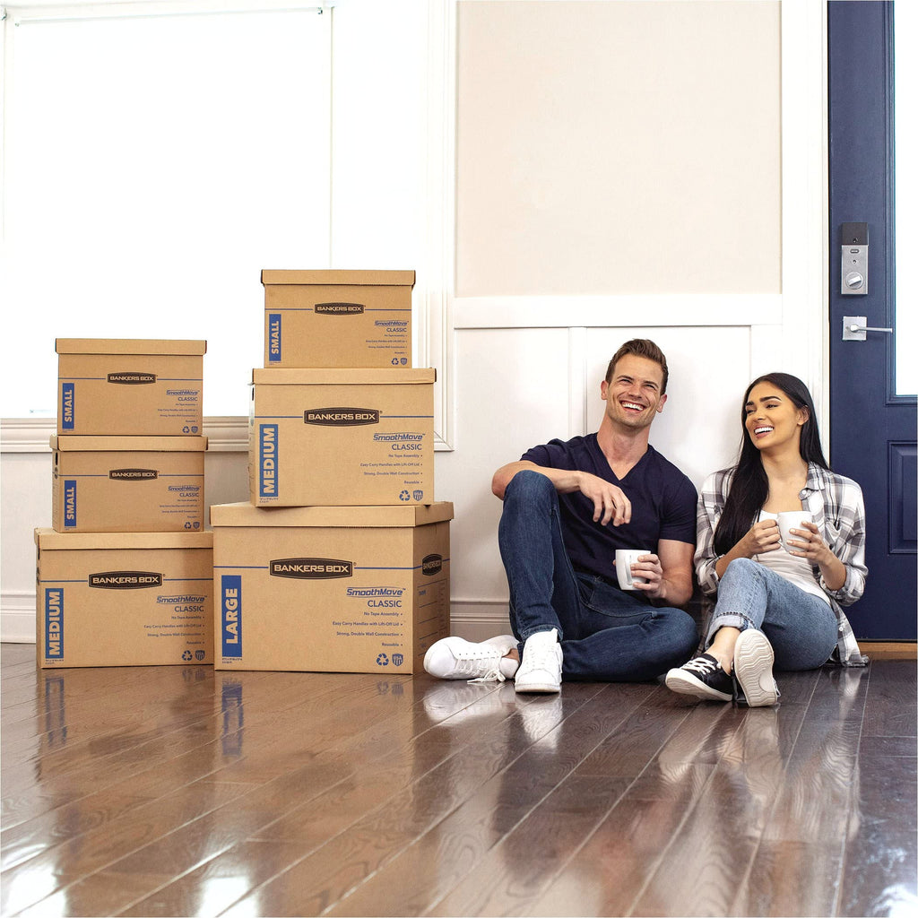 Bankers Box 20-Pack Medium Classic Moving Boxes with Reinforced Handles