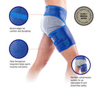 Neo-G Groin Brace for Thigh or Hamstring Injury. Groin Brace for Men and Women - for arthritis, pulled groin, strain - Adjustable Groin Compression Support - Unisex