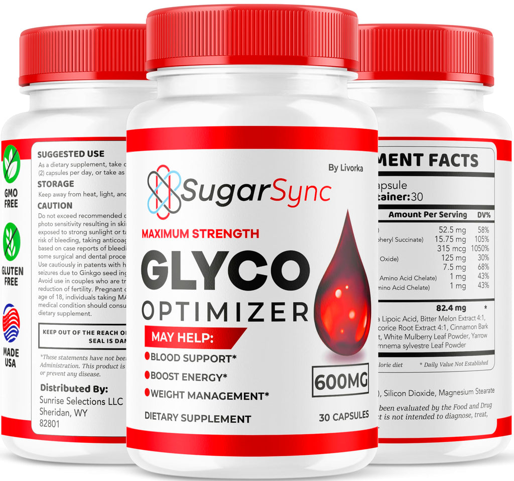 LIVORKA (3 Pack) Sugar Sync Glyco Optimizer, Sugar Sync Glyco, SugarSync, SugarSync Glyco, Sugar Sync Glyco Optimizer Reviews, 90 Capsules